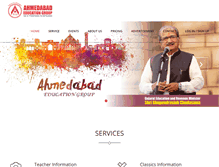 Tablet Screenshot of ahmedabadedugroup.org